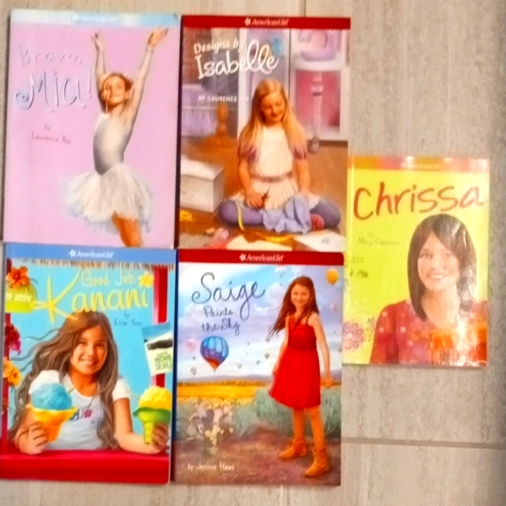 American Girl Book Set: Mia, Isabelle, Kanani, Saige, Chrissa